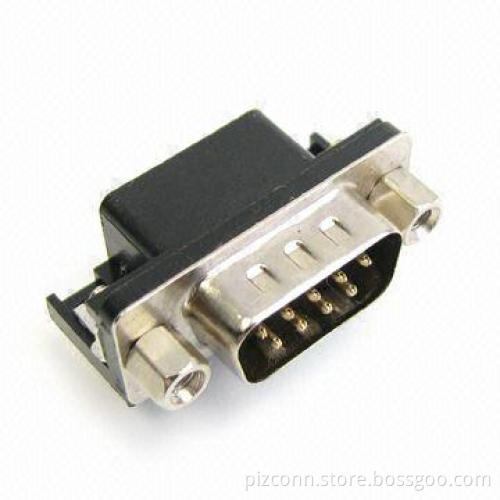 D-sub 9P Connector with 5A Current Rating and 500V AC Dielectric Withstanding